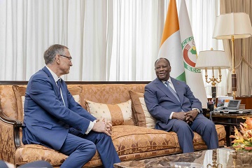 Coopération / Côte d'Ivoire - France : le Chef de l’État a eu un entretien avec l’Envoyé Personnel du Président de la République française